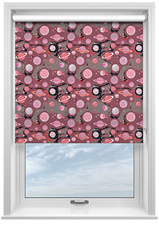 Interstellar, Nebula Pink - Roller Blind